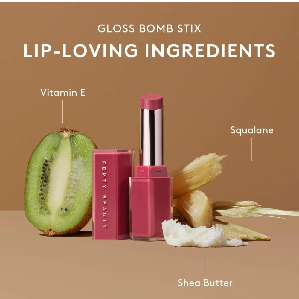 BNWT Fenty Gloss Bomb Stix High-Shimmer Gloss Stick in Icy Amethy$t 04